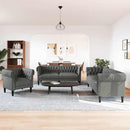 Stue Sofa 3 pcs Mørkegrå 201,5 x 74,5 x 74,5 cm Stof