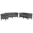Stue Sofa 3 pcs Mørkegrå 201,5 x 74,5 x 74,5 cm Stof