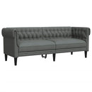 Stue Sofa 3 pcs Mørkegrå 201,5 x 74,5 x 74,5 cm Stof