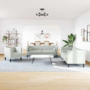 Stue Sofa 3 pcs Lysegrå 194 x 74,5 x 70,5 cm Fløjl
