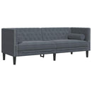 Stue Sofa 3 pcs Mørkegrå 194 x 74,5 x 70,5 cm Fløjl