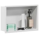 Bruse Niche Hvid 30 x 20 x 9,5 cm Rustfrit stål