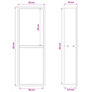 Bruse Niche Hvid 60 x 20 x 9,5 cm Rustfrit stål