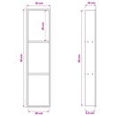 Bruse Niche Hvid 90 x 20 x 9,5 cm Rustfrit stål