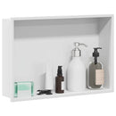 Bruse Niche Hvid 45 x 30 x 9,5 cm Rustfrit stål