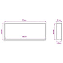 Bruse Niche Hvid 75 x 30 x 9,5 cm Rustfrit stål