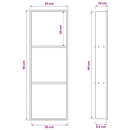 Bruse Niche Hvid 90 x 30 x 9,5 cm Rustfrit stål