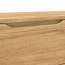 Garderobebænk FLORO Voks brun 115 x 40 x 45 cm Massivt fyrretræ