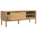 Garderobebænk FLORO Voks brun 115 x 40 x 45 cm Massivt fyrretræ