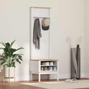 Gangskab FLORO Hvid 50 x 40 x 158 cm Massivt fyrretræ