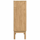 Sideboard FLORO Voks brun 70 x 30 x 70,5 cm Massivt fyrretræ