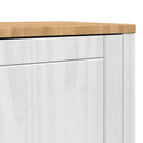 Sideboard FLORO Hvid 70 x 30 x 70,5 cm Massivt fyrretræ