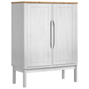 Sideboard FLORO Hvid 70 x 30 x 70,5 cm Massivt fyrretræ