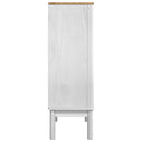 Sideboard FLORO Hvid 70 x 30 x 70,5 cm Massivt fyrretræ
