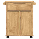 Køkkenvogn FLORO Voks brun 72,5 x 45 x 80 cm Massivt fyrretræ