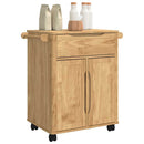 Køkkenvogn FLORO Voks brun 72,5 x 45 x 80 cm Massivt fyrretræ