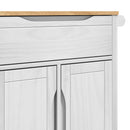 Køkkenvogn FLORO Hvid 72,5 x 45 x 80 cm Massivt fyrretræ