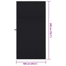 Sportshåndklæder 2 pcs Sort 200 x 100 cm Polyester og polyamid