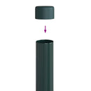 Hegnspæl 12 pcs Grøn 80 cm Pulverlakeret Stål