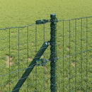 Hegnspæl 2 pcs Grøn 90 cm Pulverlakeret Stål