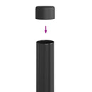 Hegnspæl 2 pcs Grå 60 cm Pulverlakeret Stål