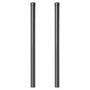 Hegnspæl 2 pcs Grå 80 cm Pulverlakeret Stål