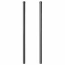 Hegnspæl 2 pcs Grå 110 cm Pulverlakeret Stål
