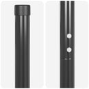 Hegnspæl 12 pcs Grå Pulverlakeret Stål