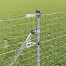 Hegnspæl 2 pcs Sølv 60 cm Pulverlakeret Stål