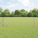 Hegnspæl 12 pcs Sølv 90 cm Pulverlakeret Stål