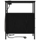 Natskab 2 pcs Sort eg 30 x 48 x 61 cm Konstrueret træ