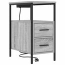 Natskab 2 pcs Grå Sonoma 30 x 48 x 61 cm Konstrueret træ