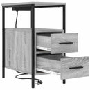 Natskab 2 pcs Grå Sonoma 30 x 48 x 61 cm Konstrueret træ
