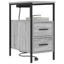 Natskab 2 pcs Grå Sonoma 30 x 48 x 61 cm Konstrueret træ