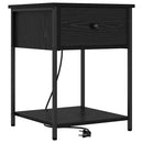Natskab 2 pcs Sort eg 42 x 41 x 56 cm Konstrueret træ