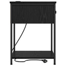 Natskab 2 pcs Sort eg 42 x 41 x 56 cm Konstrueret træ