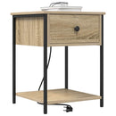 Natskab med skuffe Sonoma eg 42 x 41 x 56 cm Konstrueret træ