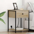 Natskab 2 pcs Sonoma eg 42 x 41 x 56 cm Konstrueret træ