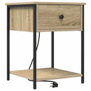 Natskab 2 pcs Sonoma eg 42 x 41 x 56 cm Konstrueret træ