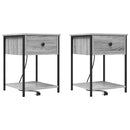 Natskab 2 pcs Grå Sonoma 42 x 41 x 56 cm Konstrueret træ