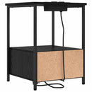 Natskab med skuffe Sort eg 42 x 41 x 56 cm Konstrueret træ