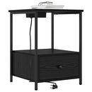 Natskab 2 pcs Sort eg 42 x 41 x 56 cm Konstrueret træ