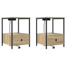 Natskab 2 pcs Sonoma eg 42 x 41 x 56 cm Konstrueret træ