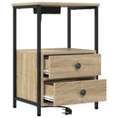 Natskab 2 pcs Sonoma eg 40 x 31 x 60 cm Konstrueret træ