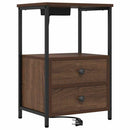 Natskab 2 pcs Brun eg 40 x 31 x 60 cm Konstrueret træ