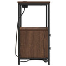 Natskab 2 pcs Brun eg 40 x 31 x 60 cm Konstrueret træ