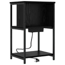 Natskab Sort eg 38 x 31 x 61 cm Konstrueret træ