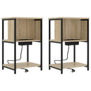 Natskab 2 pcs Sonoma eg 38 x 31 x 61 cm Konstrueret træ