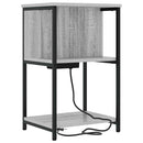 Natskab 2 pcs Grå Sonoma 38 x 31 x 61 cm Konstrueret træ