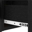 Natskab 2 pcs Sort eg 40 x 31 x 60 cm Konstrueret træ